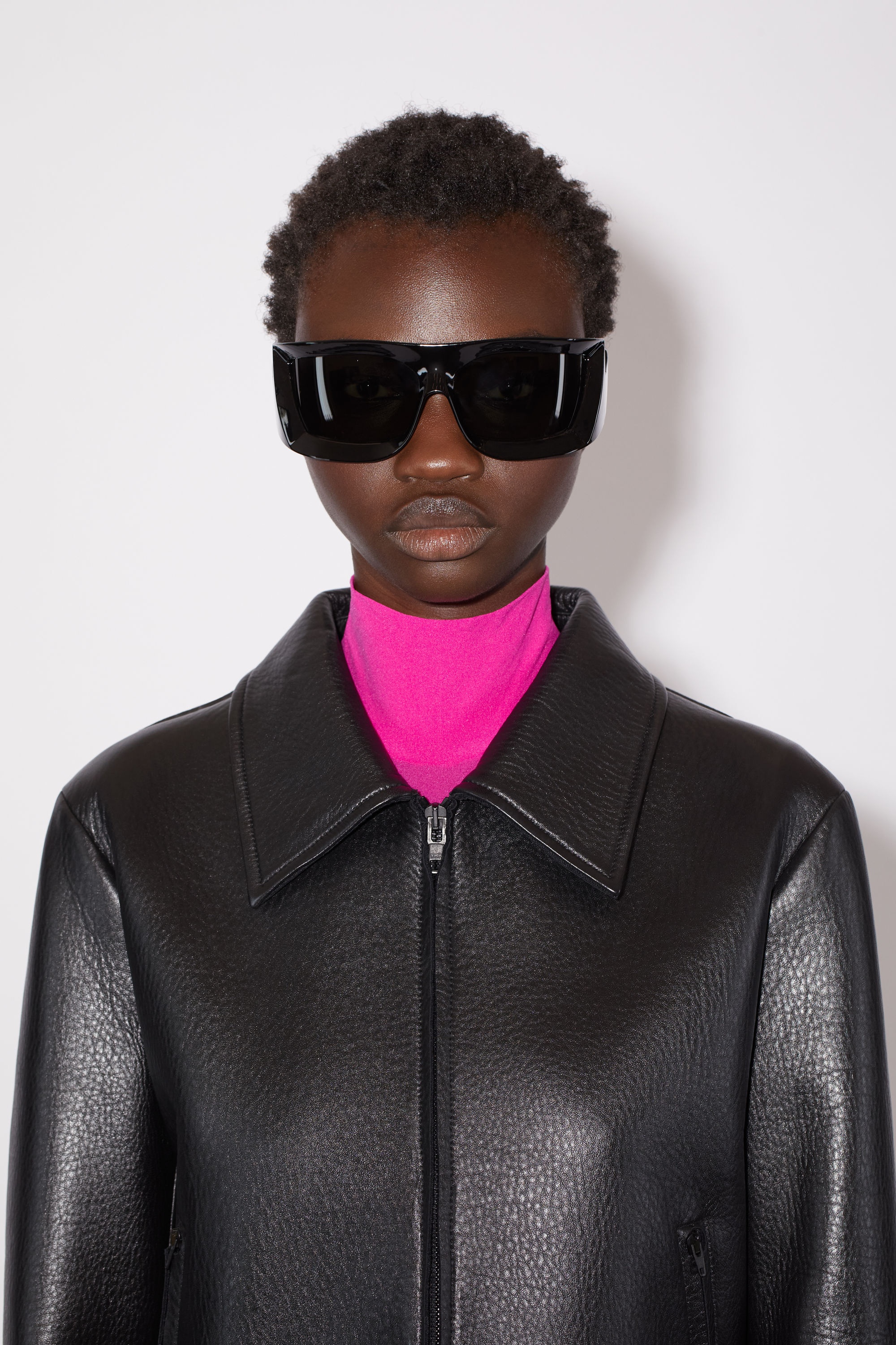 Leather jacket - Black - 6