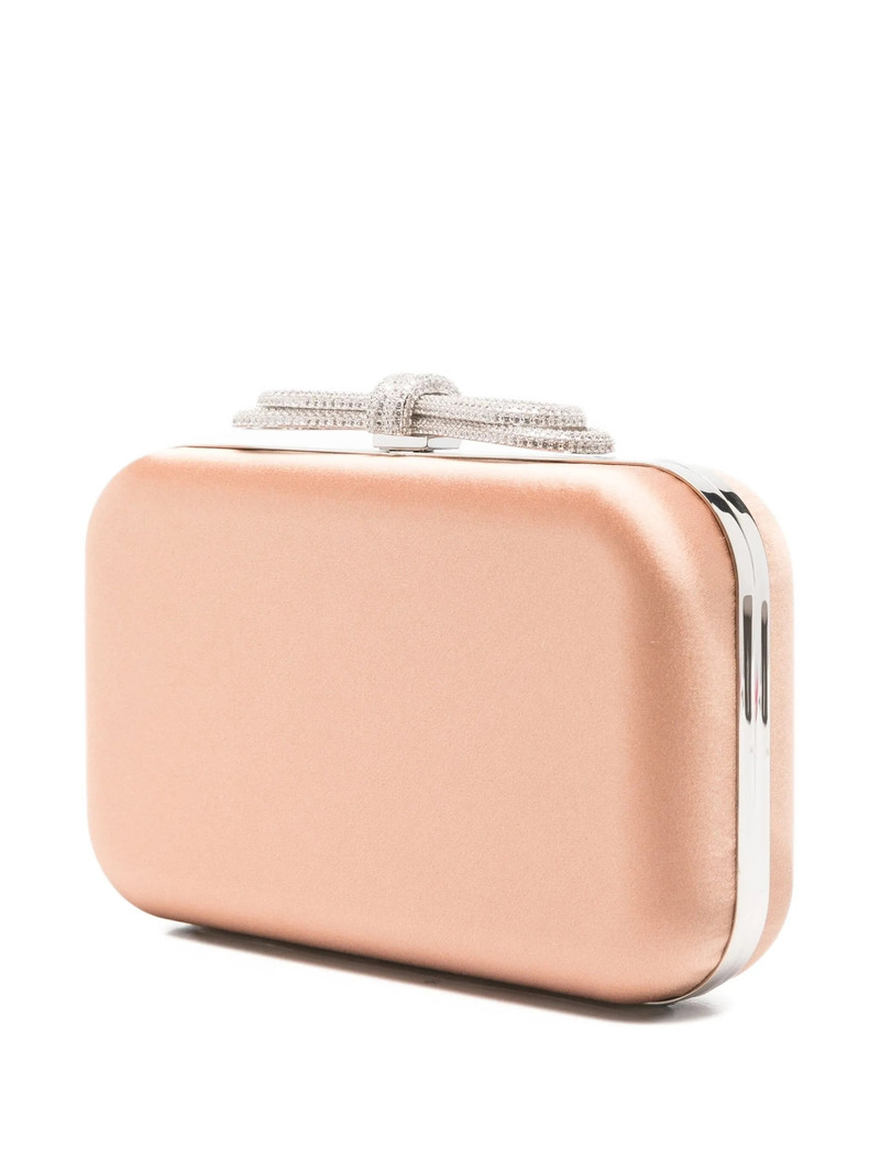 crystal-embellished bow-detail clutch bag 3