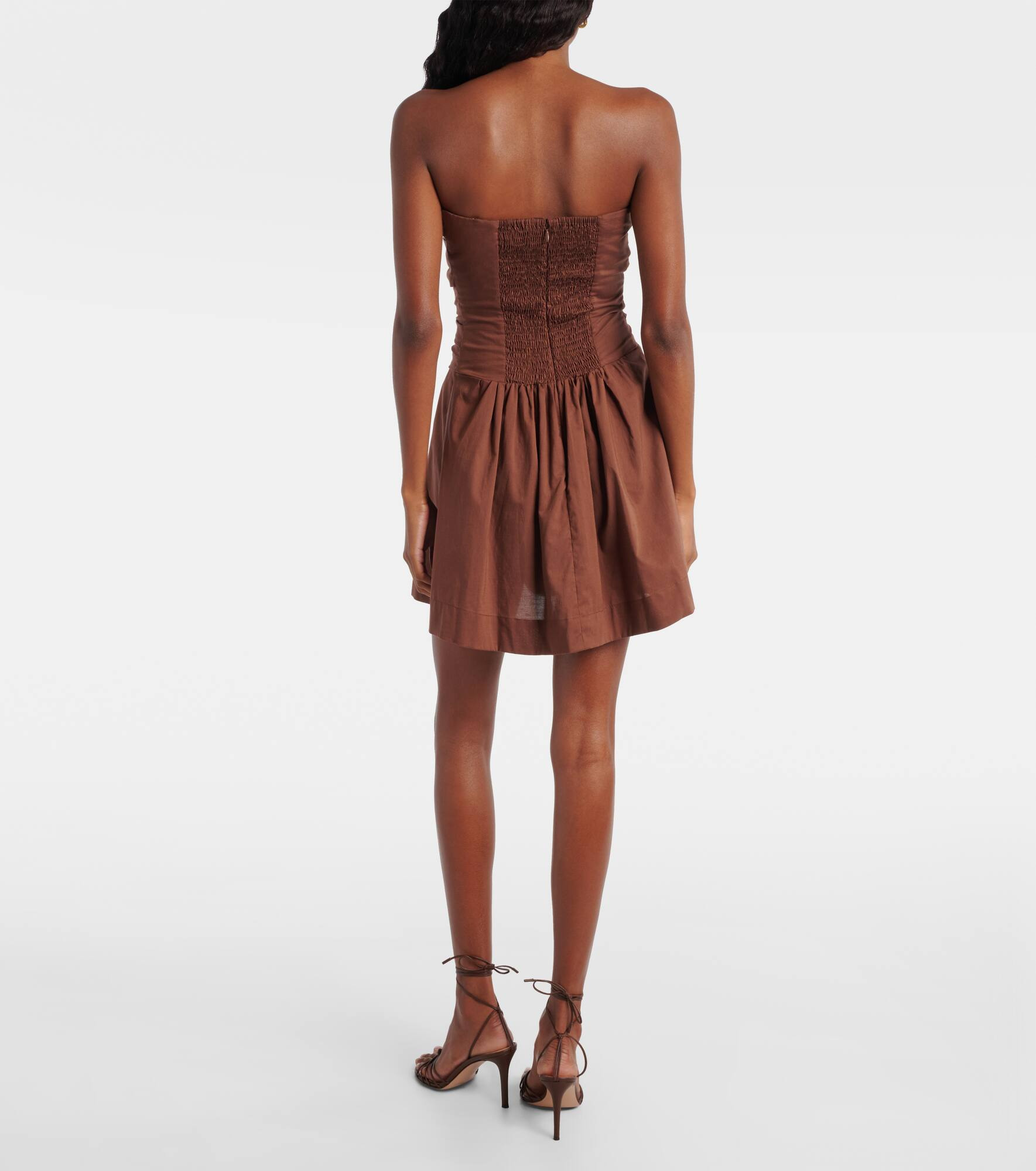 Vera strapless cotton minidress - 3