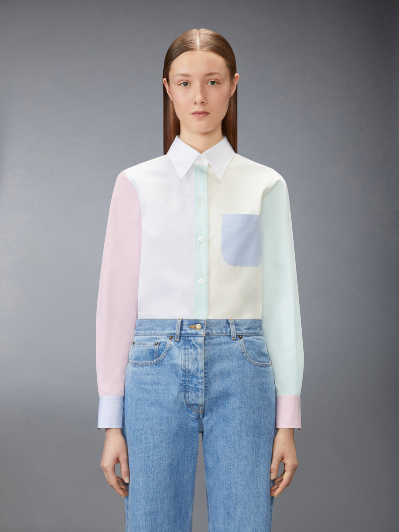 Thom Browne POPLIN FUNMIX SHIRT outlook