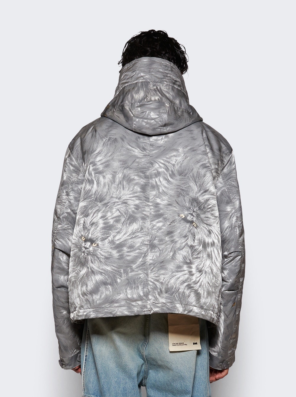 Fishtail Parka Light Grey Melange - 5