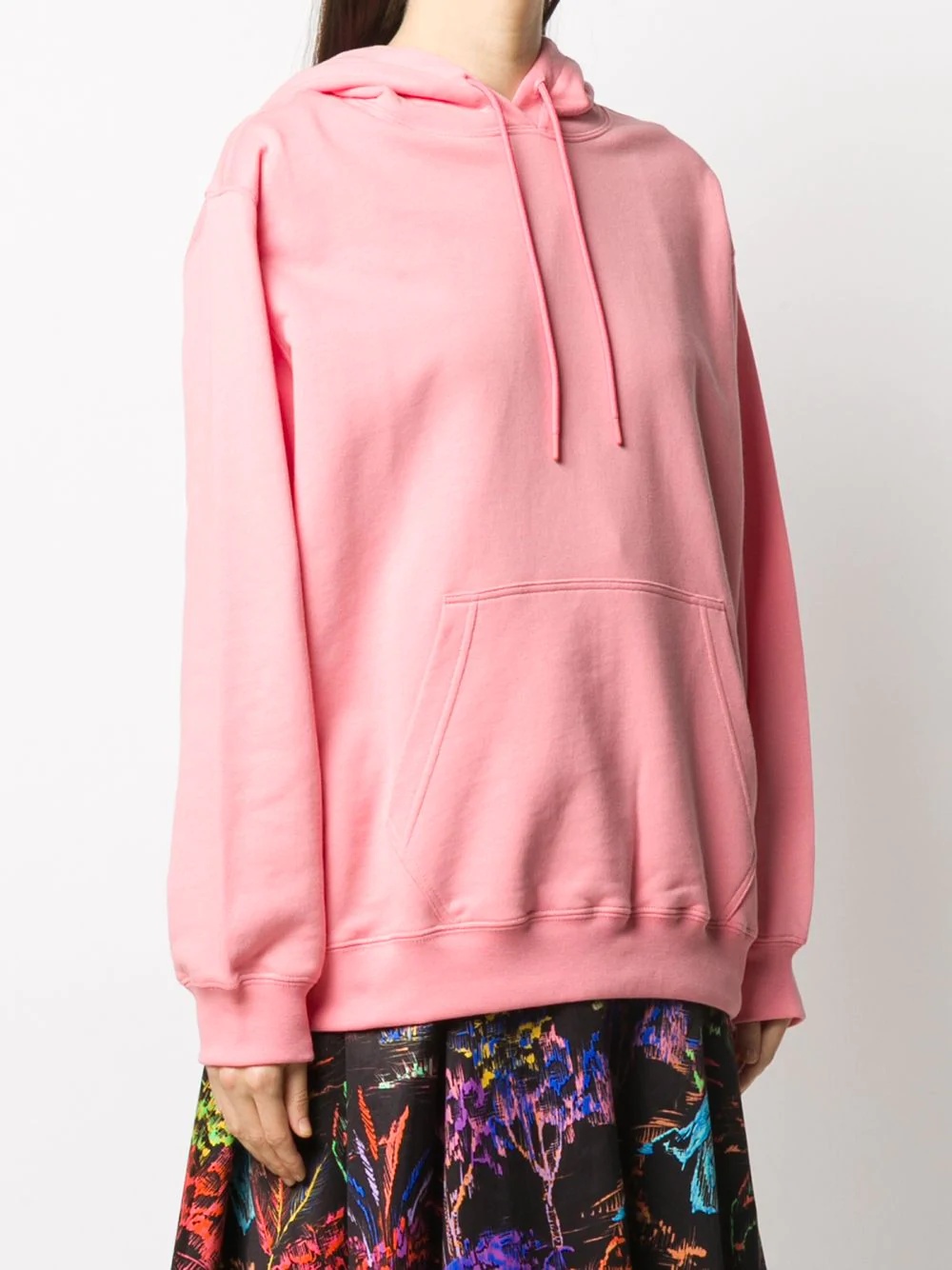 oversized logo print hoodie - 3