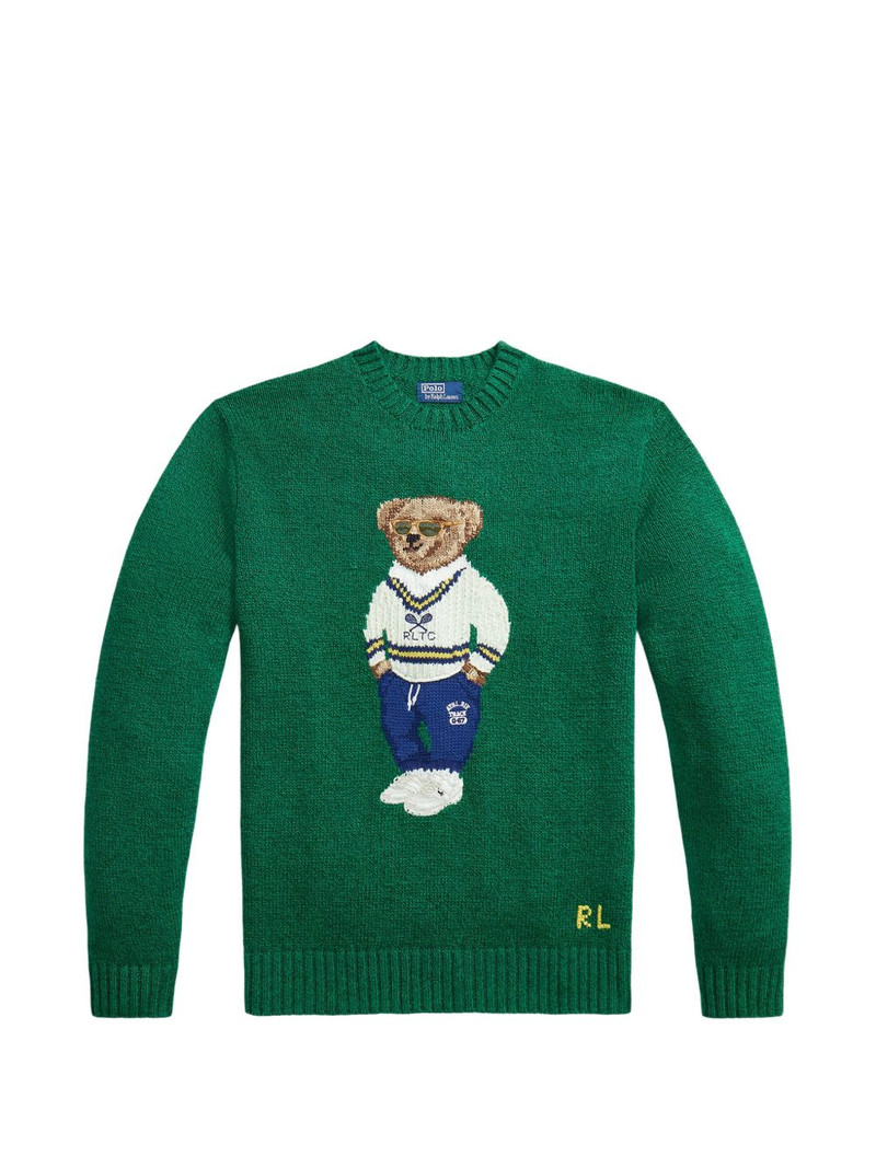 Polo Bear intarsia-knit sweater 1