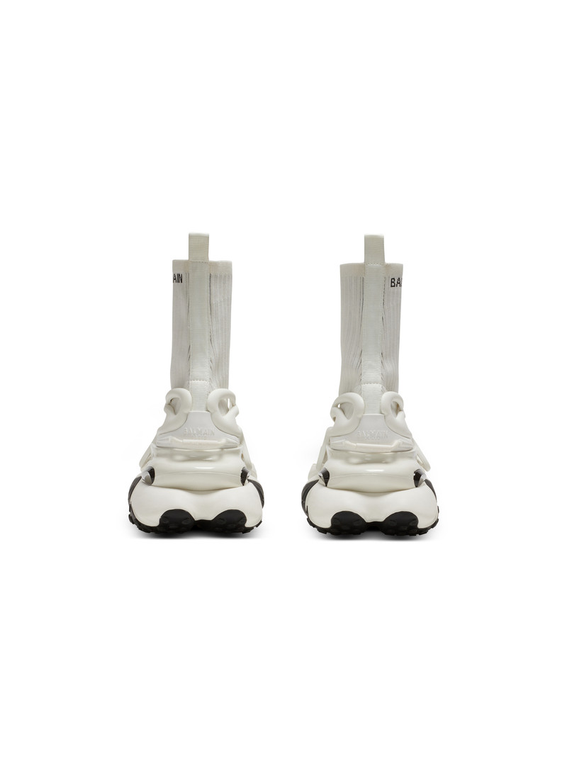 Unicorn high-top trainers in mesh and leather 5