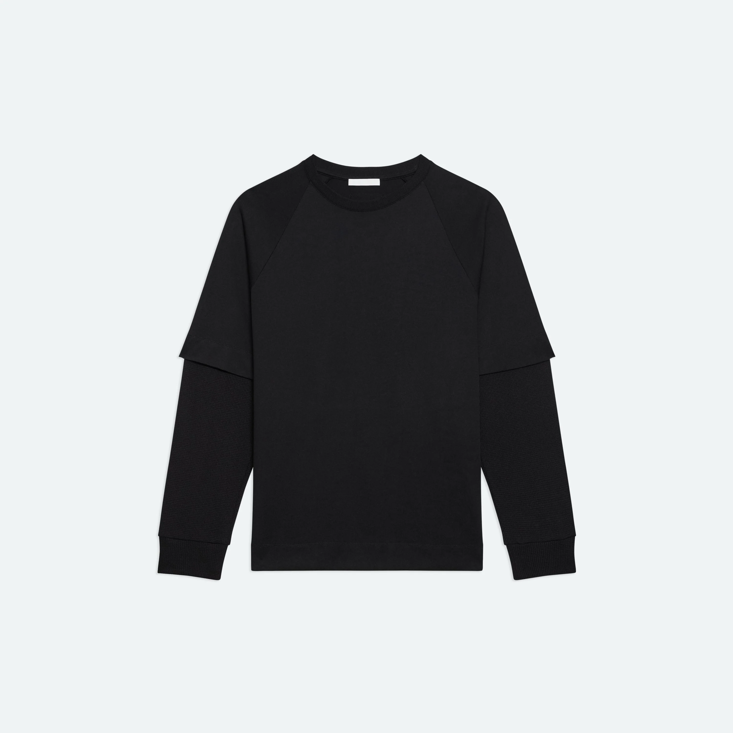 DOUBLE-LAYER WAFFLE TEE - 1