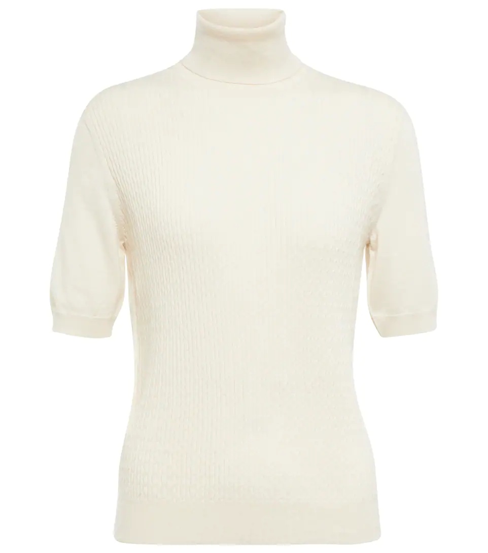 Castle cable-knit cashmere top - 1