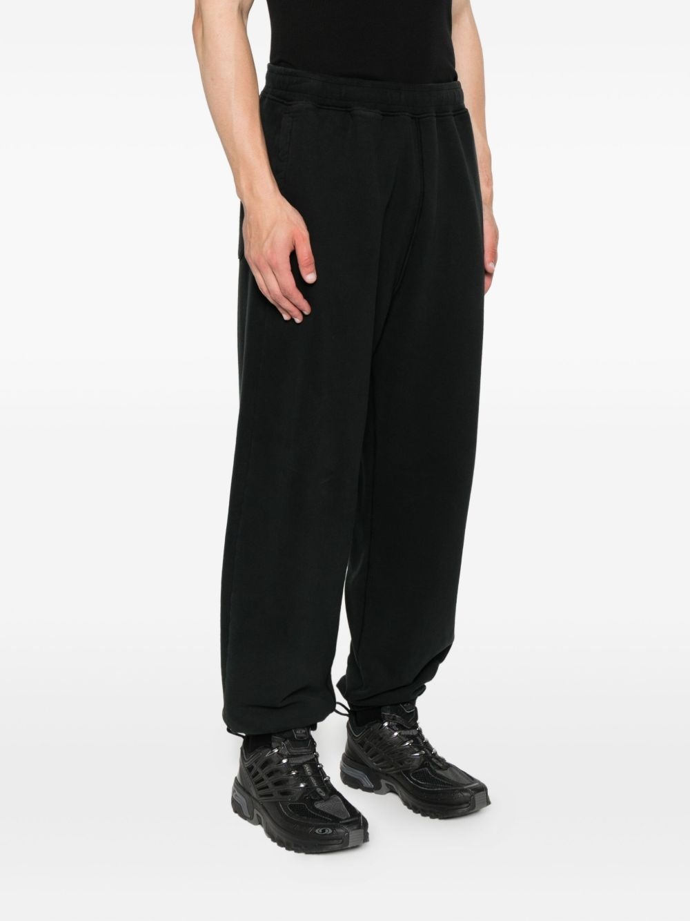 6200004 logo-patch cuffed trousers - 3