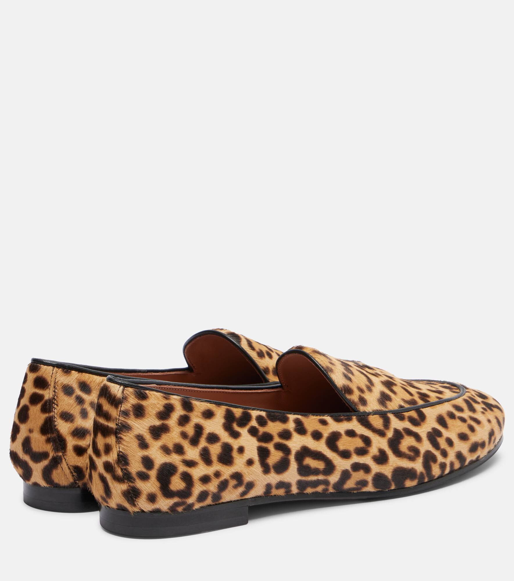 Guanto leopard-print calf hair loafers - 2