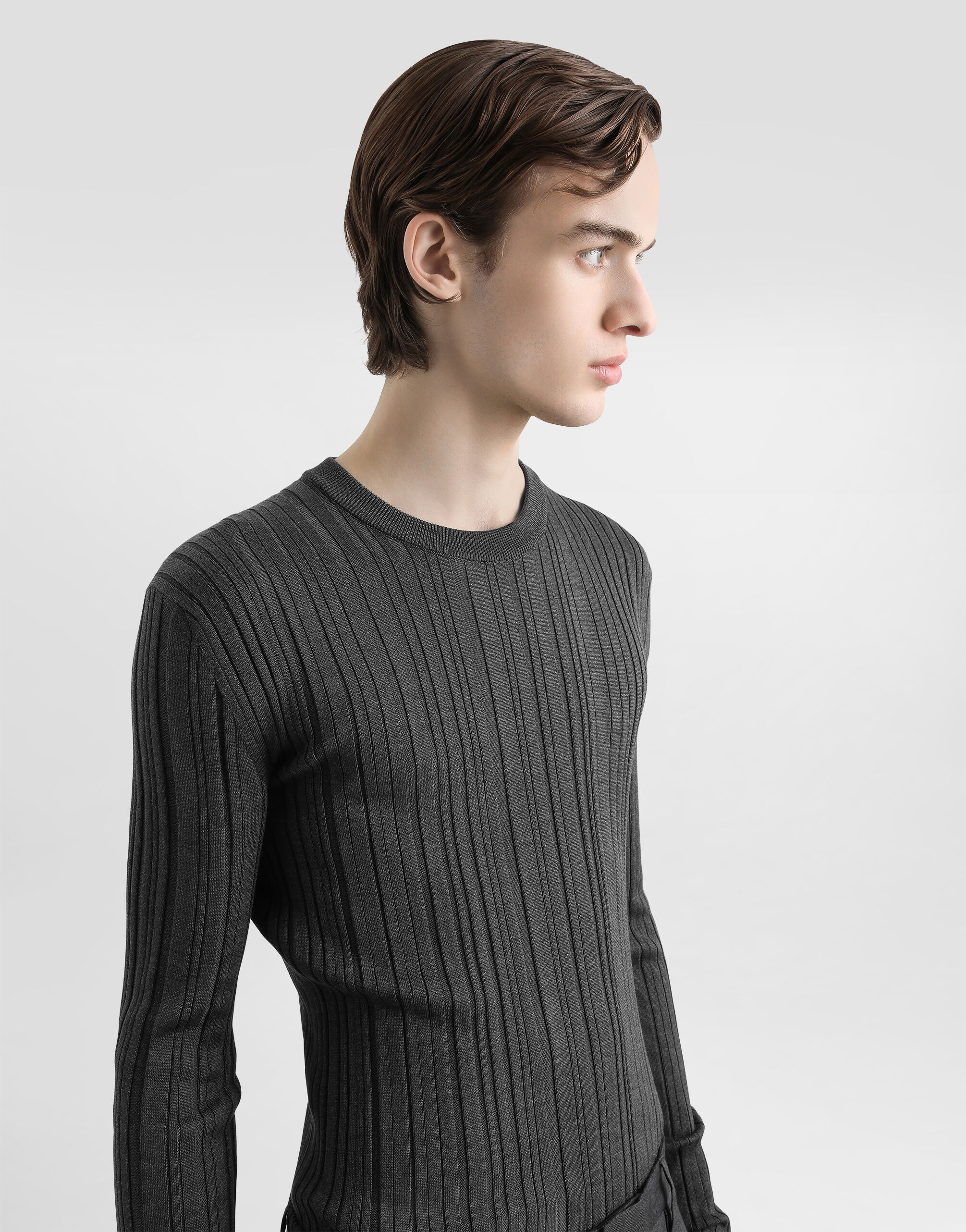 Silk crewneck pullover - 4