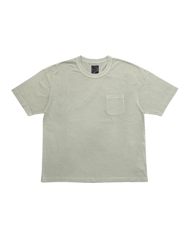 JUMBO TEE S/S DMGD GREEN - 1