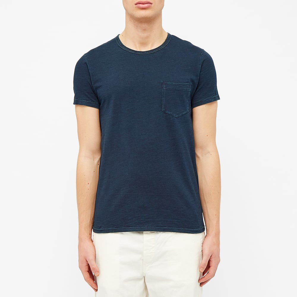 RRL Indigo Dyed Crew Tee - 4