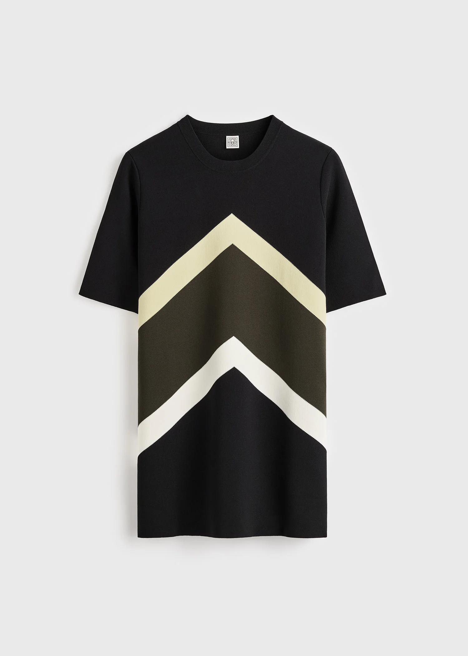 Chevron stripe tee black/green - 1
