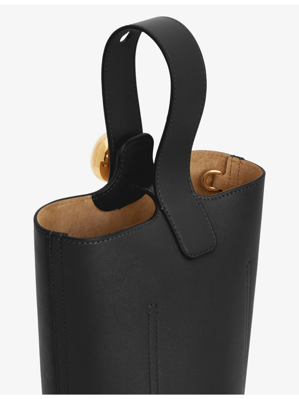 Pebble mini leather bucket bag - 2
