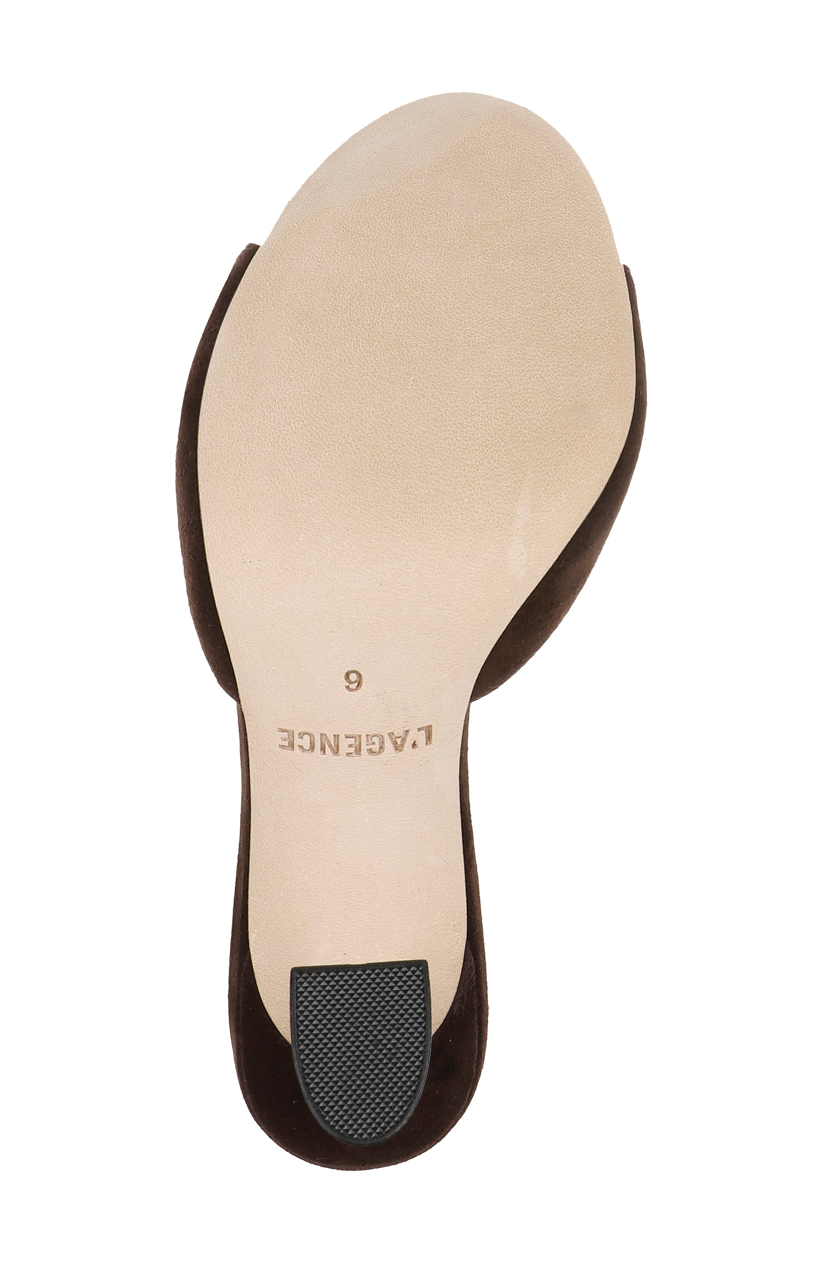 L'AGENCE Avery Slide Sandal in Dark Brown Suede at Nordstrom - 6