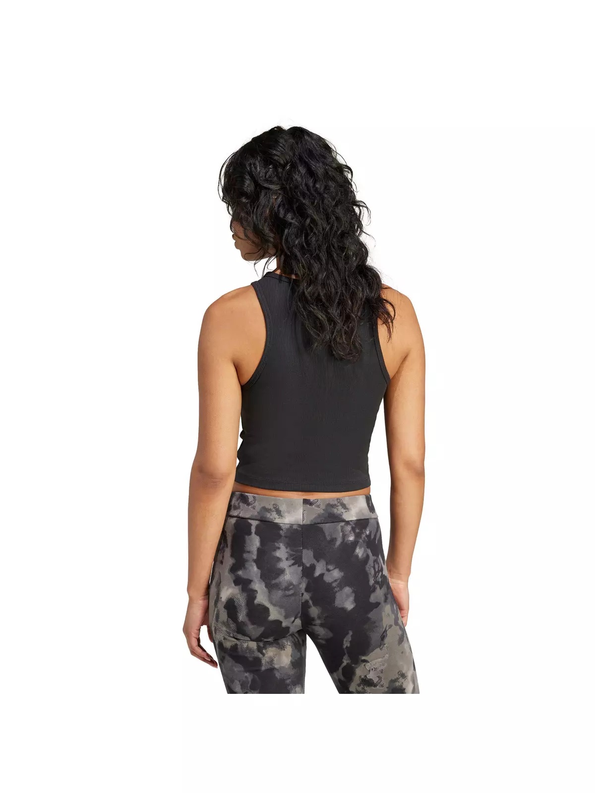 Originals Essentials Ribbed Tank Top-Black - 2