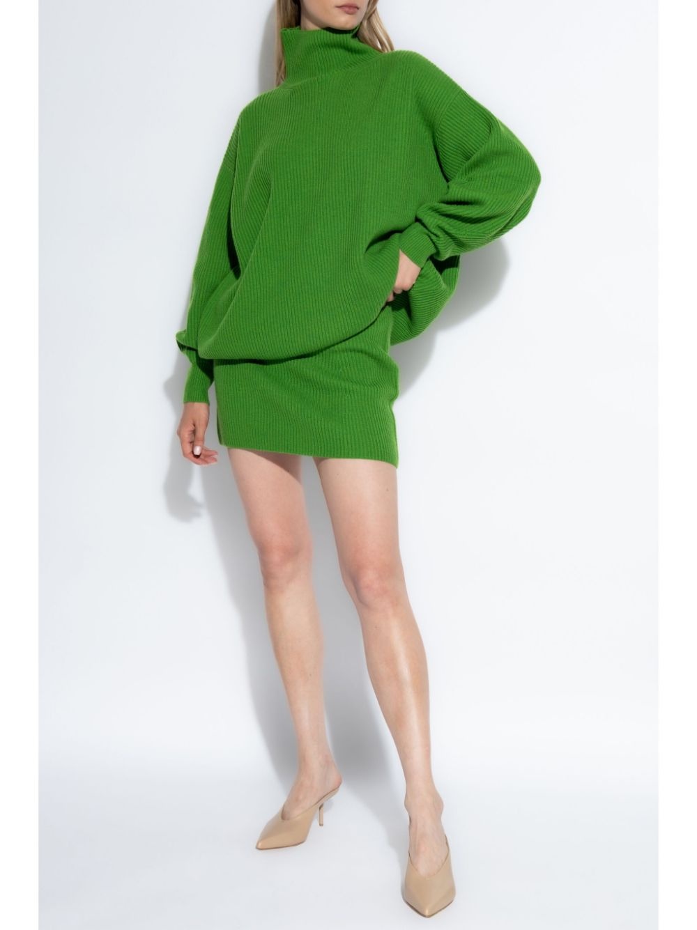 wool-cashmere high-neck jumper - 2