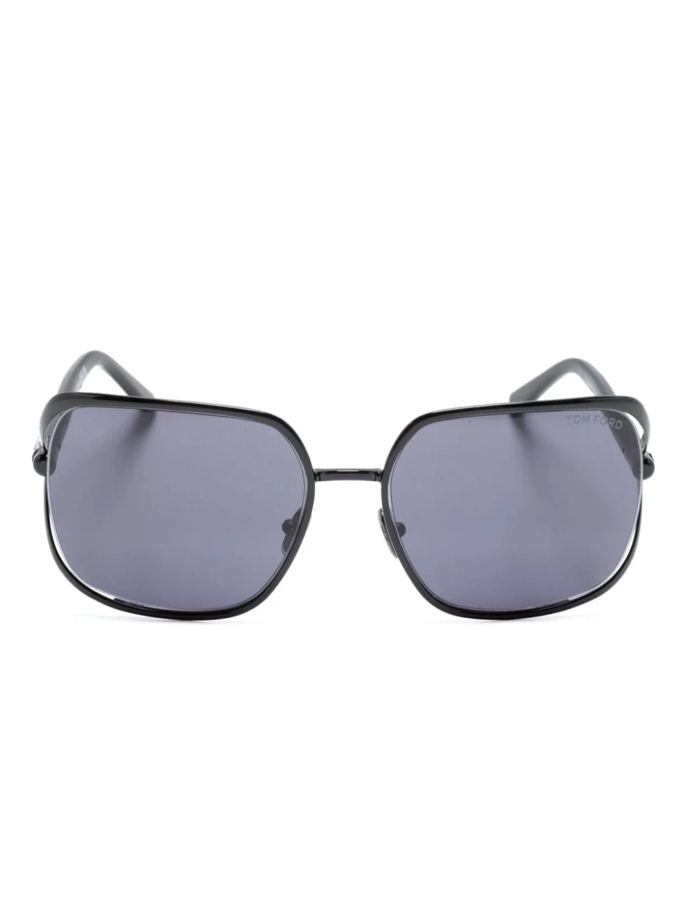 matte-effect square-frame sunglasses - 1