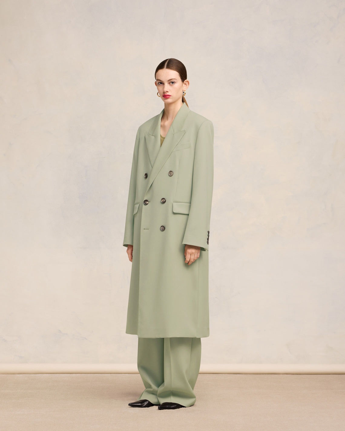 DOUBLE BREASTED COAT - 5