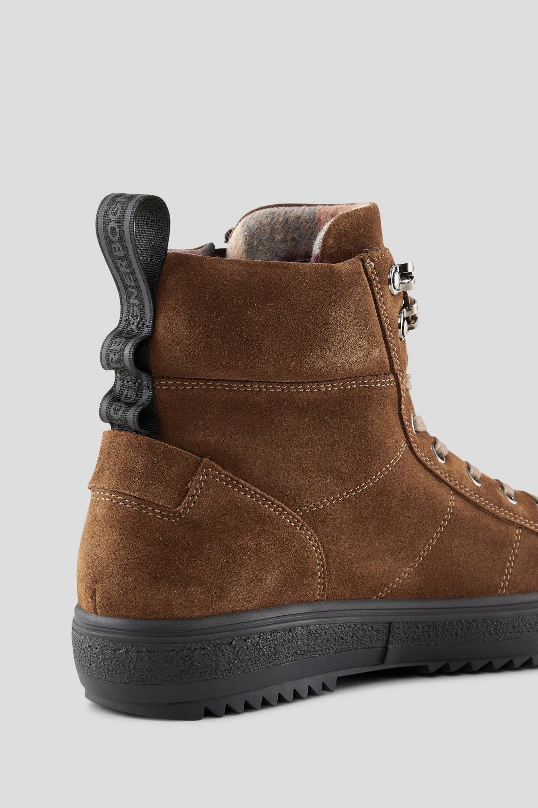 ANCHORAGE HIGH-TOP SNEAKERS WITH SPIKES IN COGNAC - 6