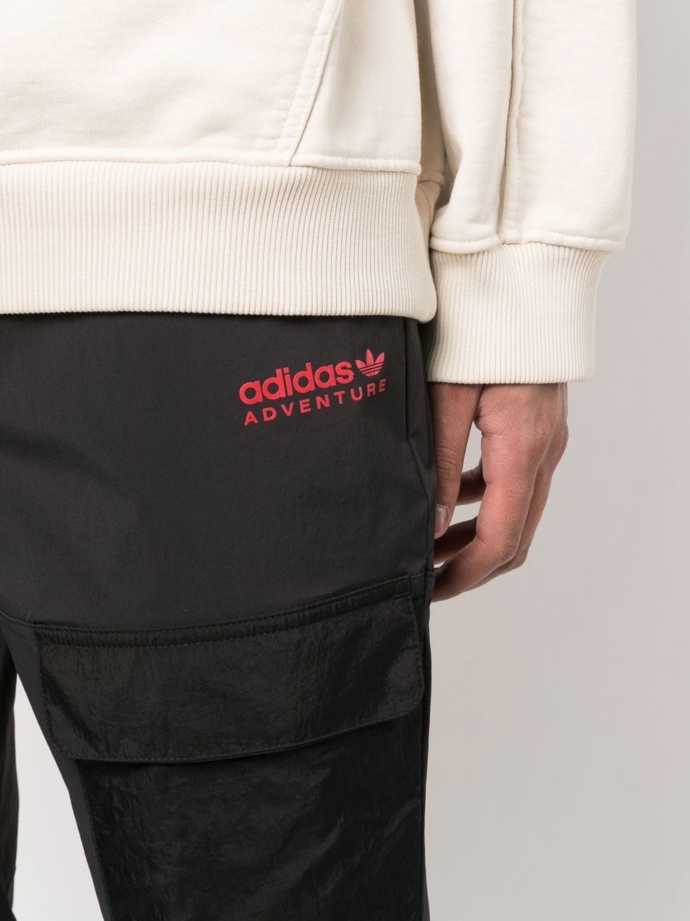 logo-print cargo track pants - 5