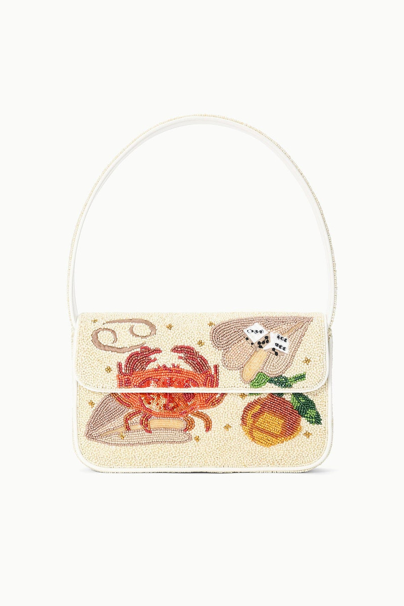STAUD TOMMY ZODIAC BEADED BAG CANCER 1
