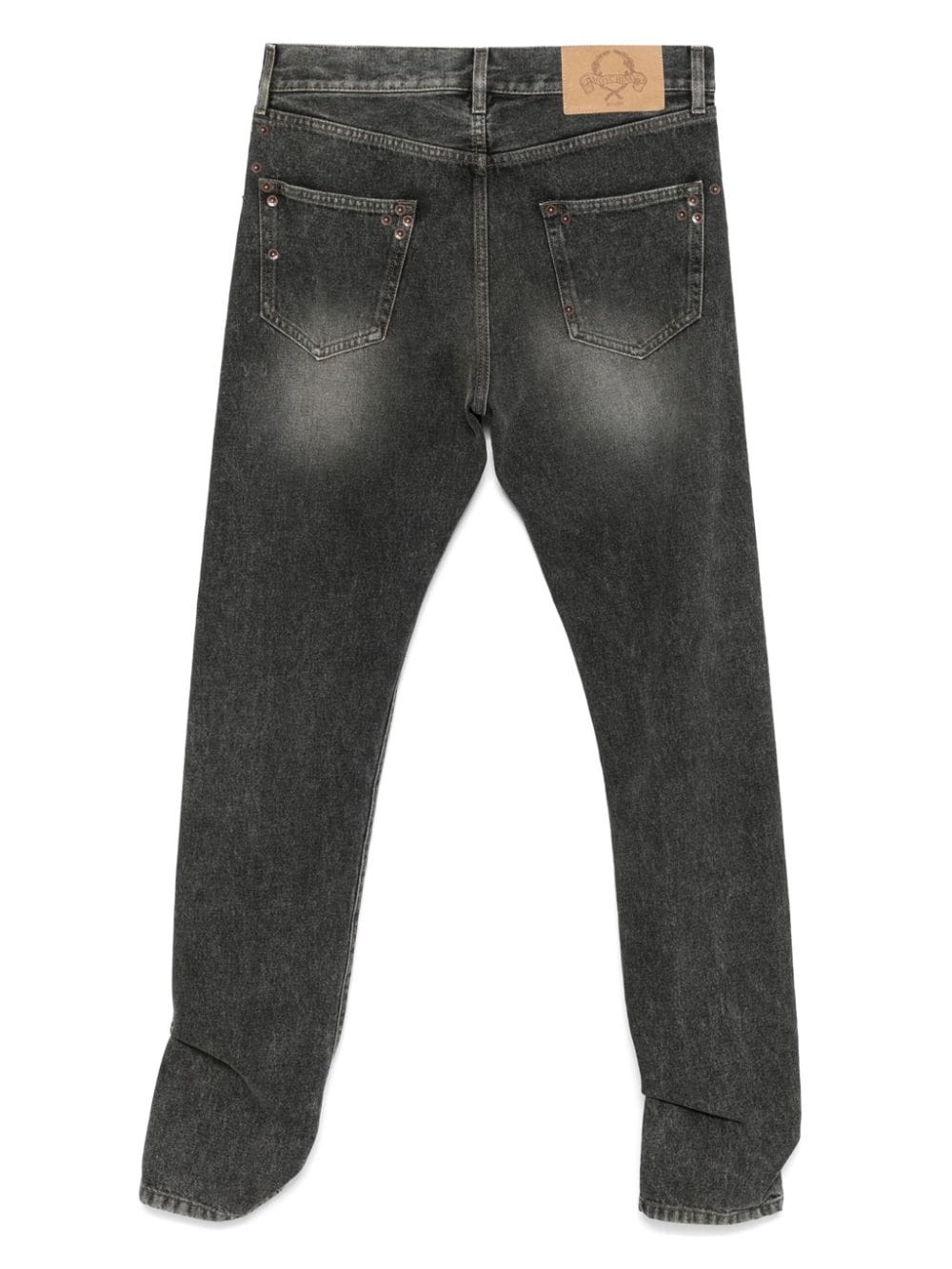 rivet-embellished jeans - 2