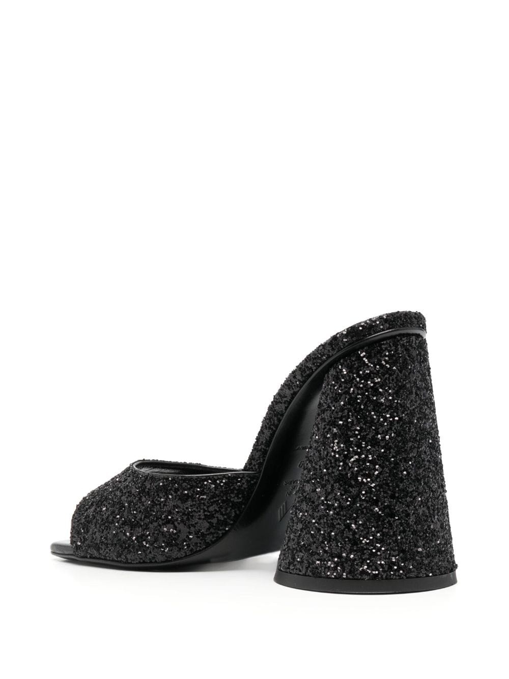Luz 105mm glitter-embellished mules - 3