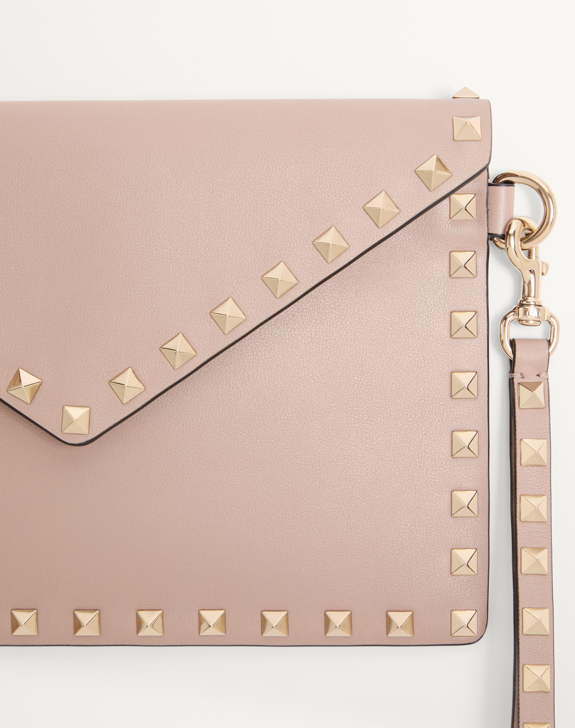 ROCKSTUD CALFSKIN POUCH - 6