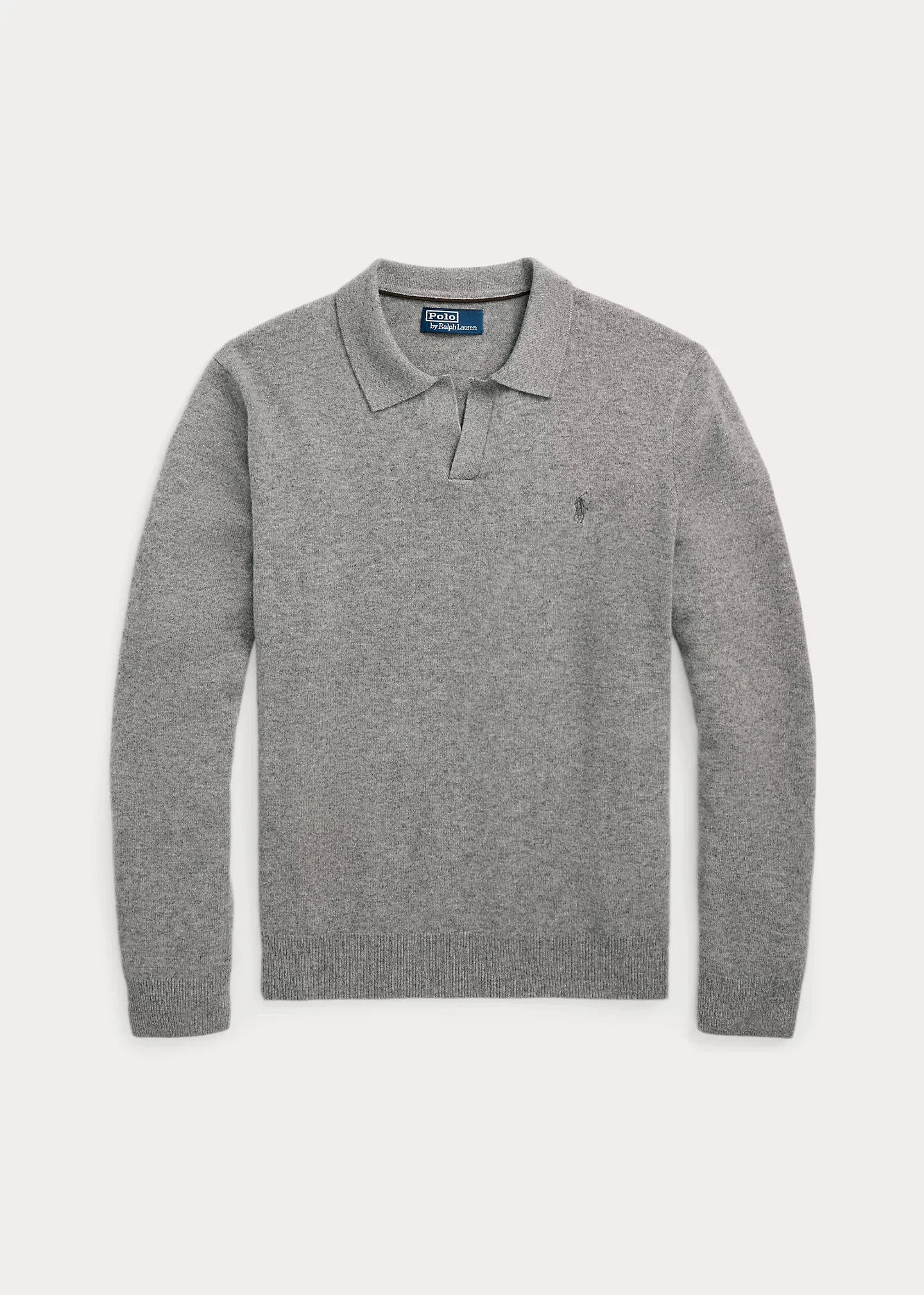 Wool Johnny-Collar Sweater - 1