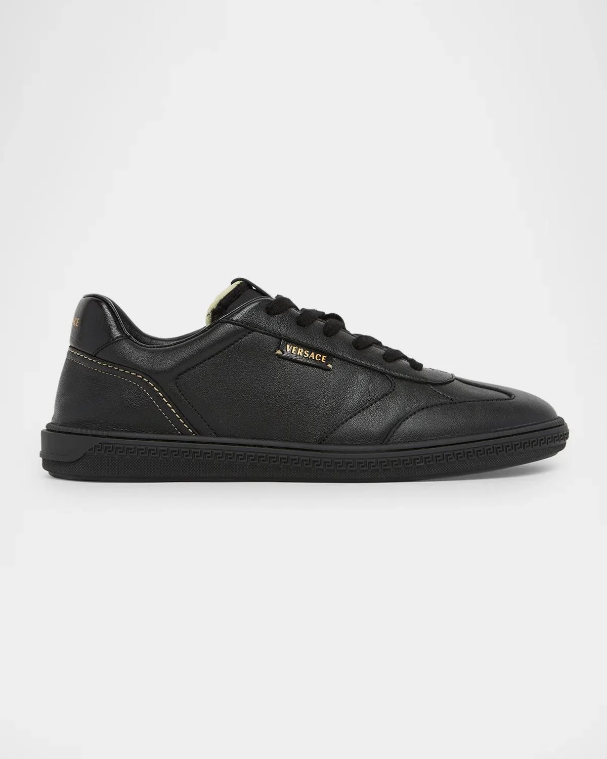 Leather Low-Top Sneakers - 1