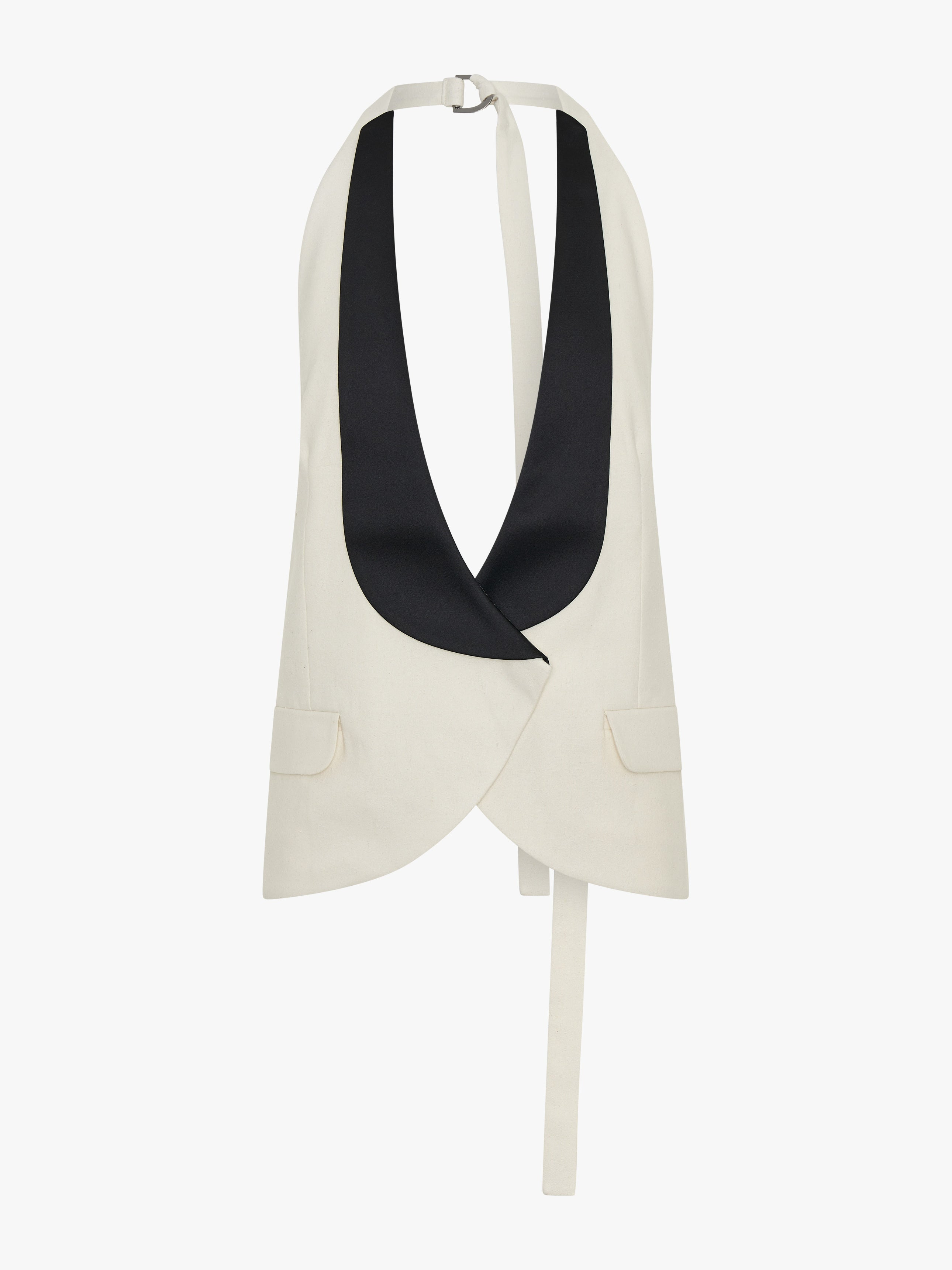 Tuxedo Contrast Silk Vest - 7