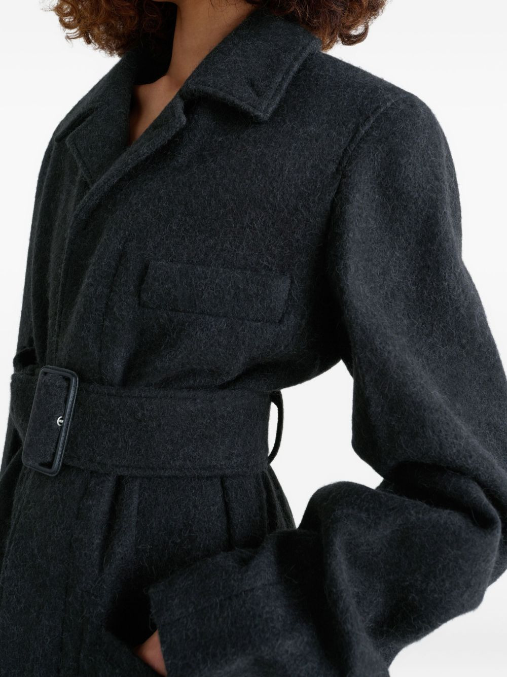 belted tailored coat - 5