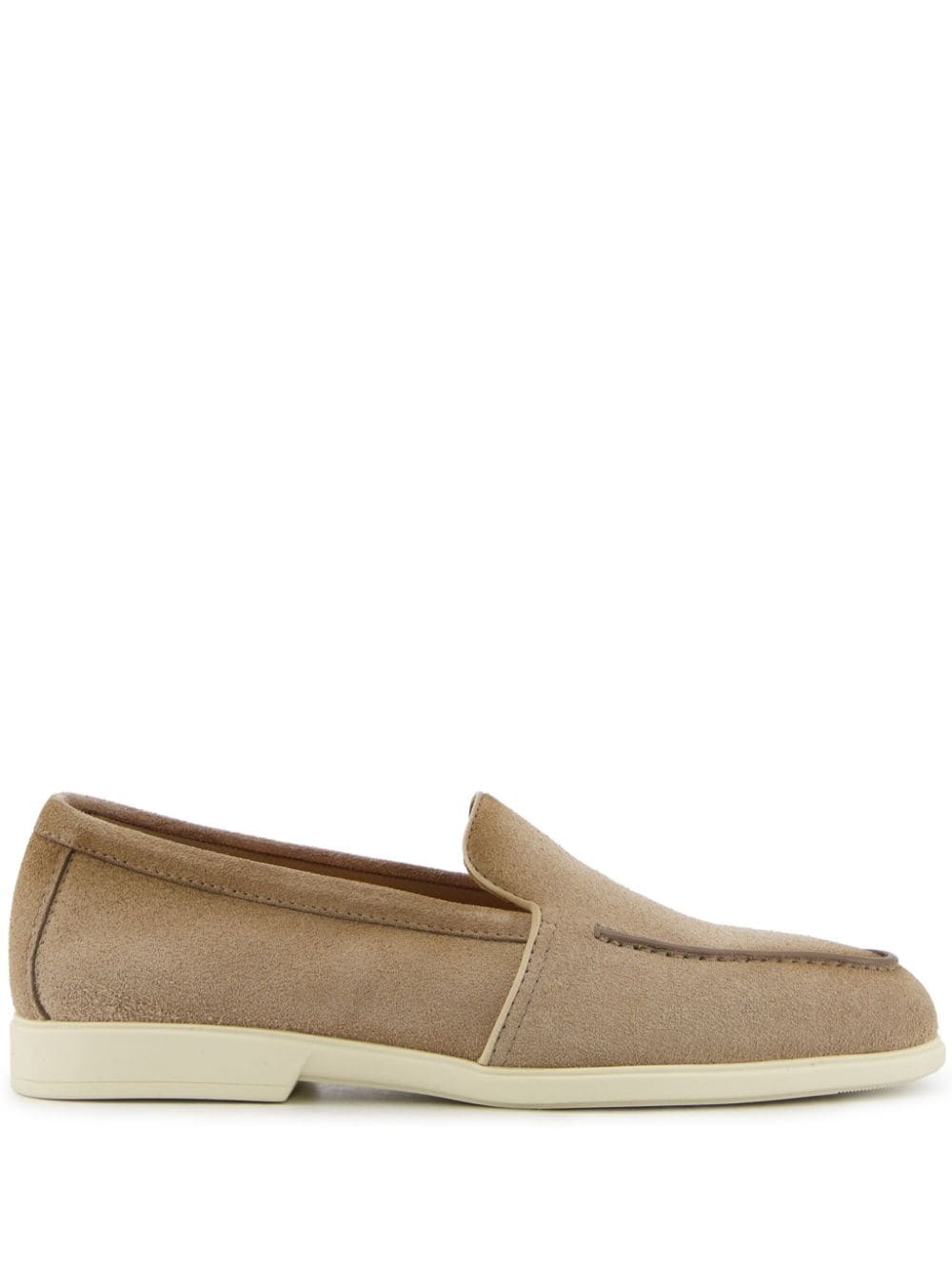 Malibu almond-toe leather loafers - 1