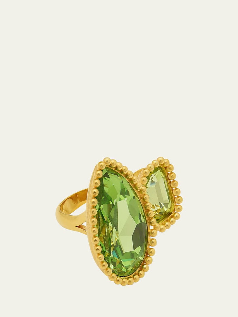 Pear Crystal Ring 1