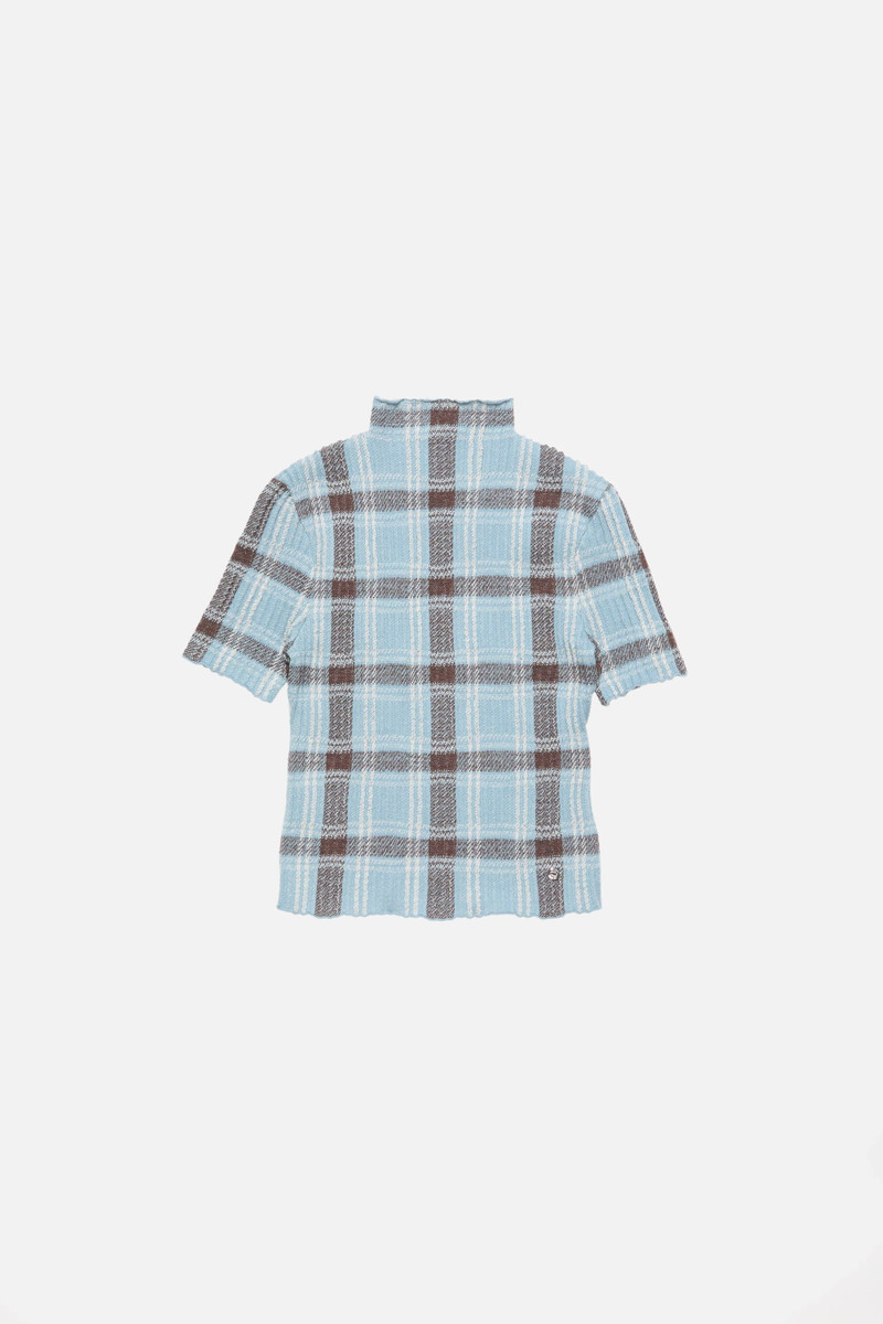 Wool turtleneck - Blue/brown 5