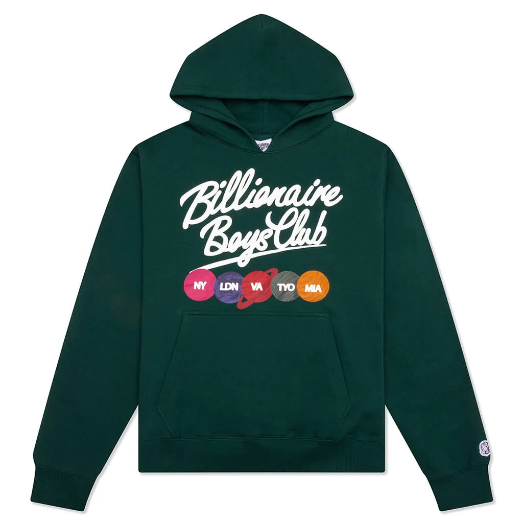 SCRIPT HOODIE - RAIN FOREST - 1