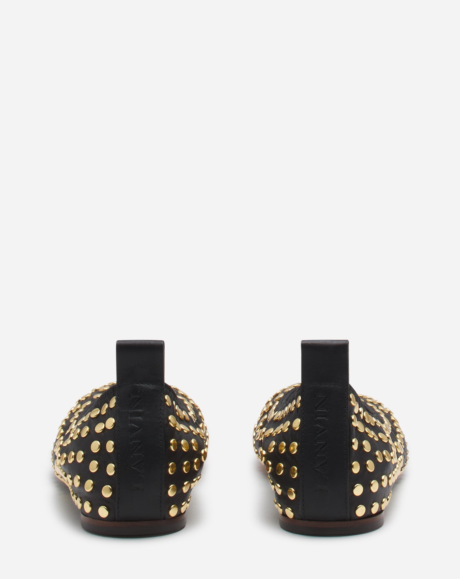 THE LEATHER BALLERINA FLAT WITH STUDS - 4