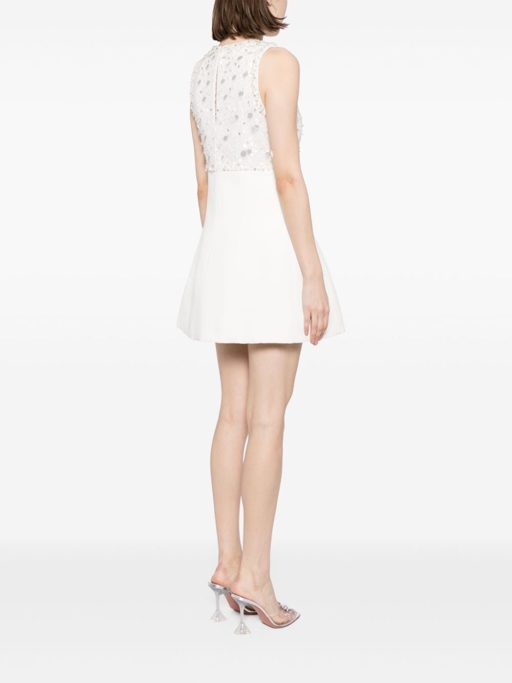 Pia faux-pearl mini dress - 4