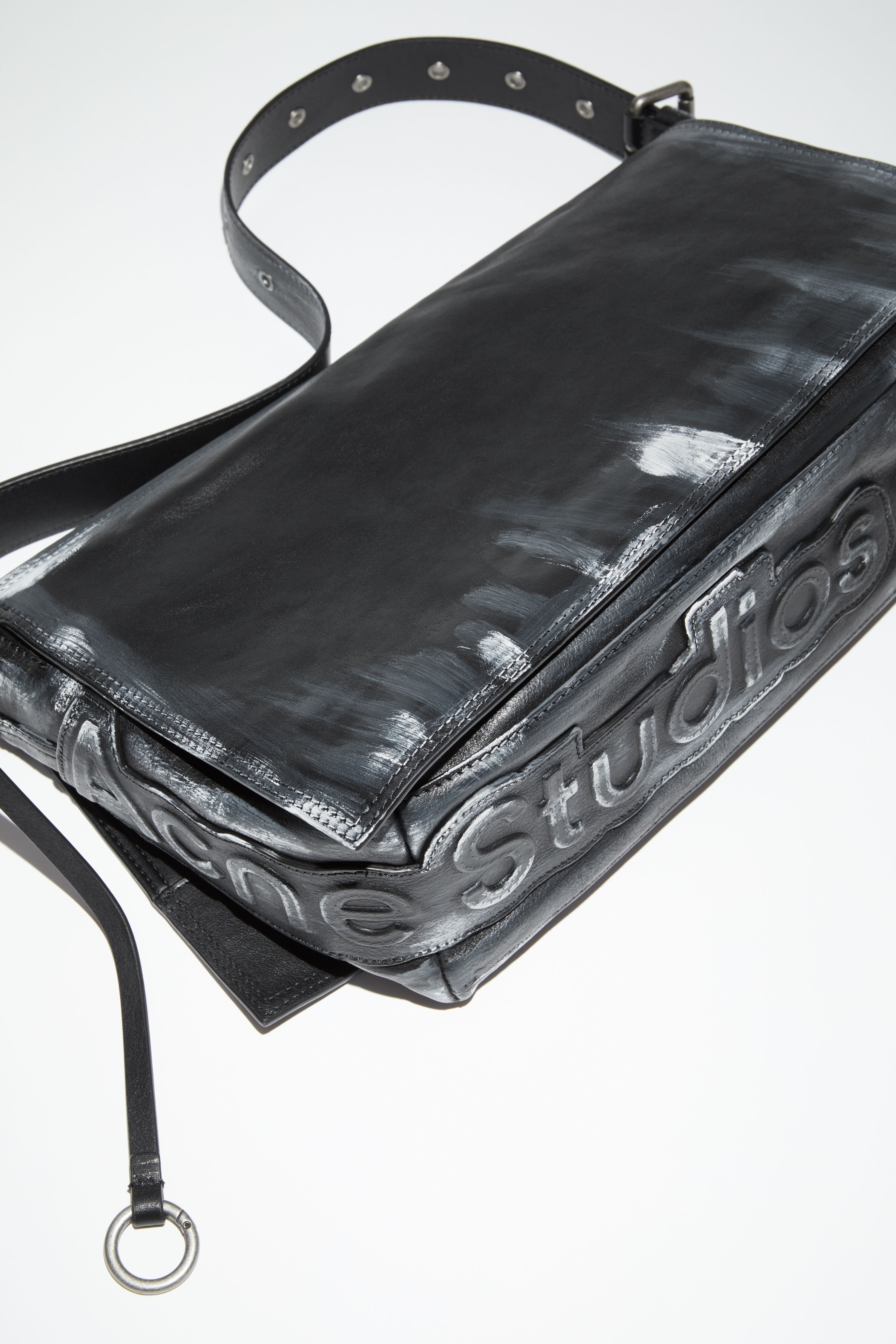 Leather shoulder bag - Black - 6