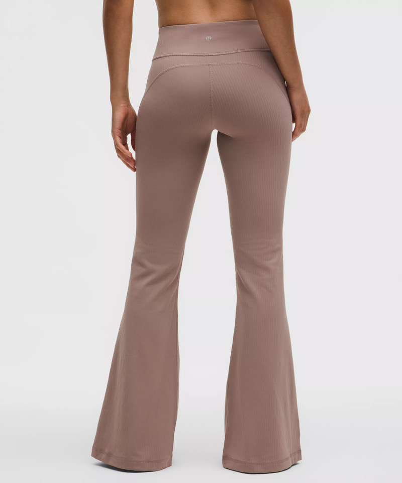 Groove High-Rise Ribbed Wide-Flare Pant 3