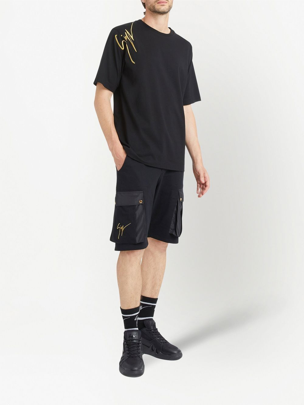 drawstring multi-pocket Bermuda shorts - 2