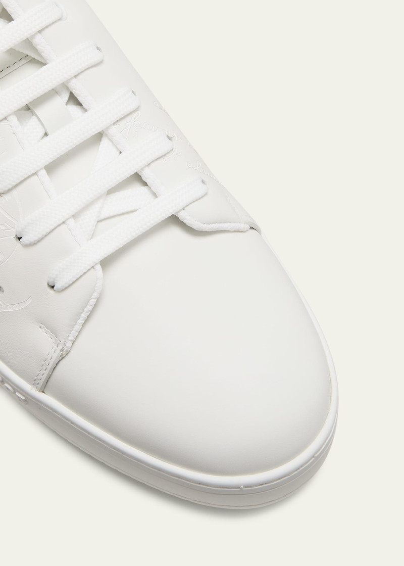 Men's Playtime Scritto Low-Top Leather Sneakers 5