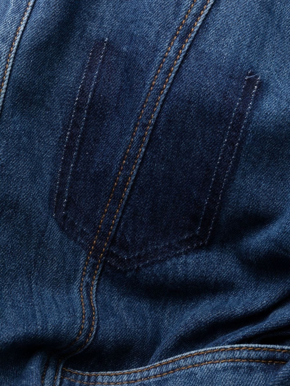 flared denim shirt dress - 6