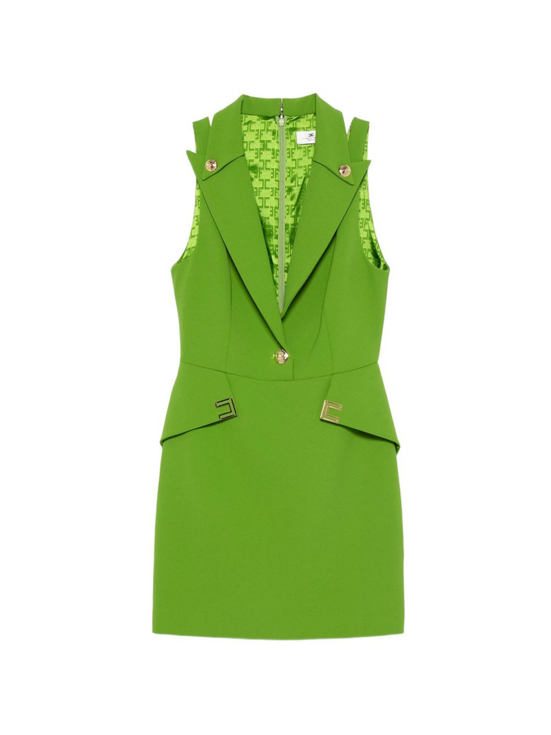 button detail shift dress 1