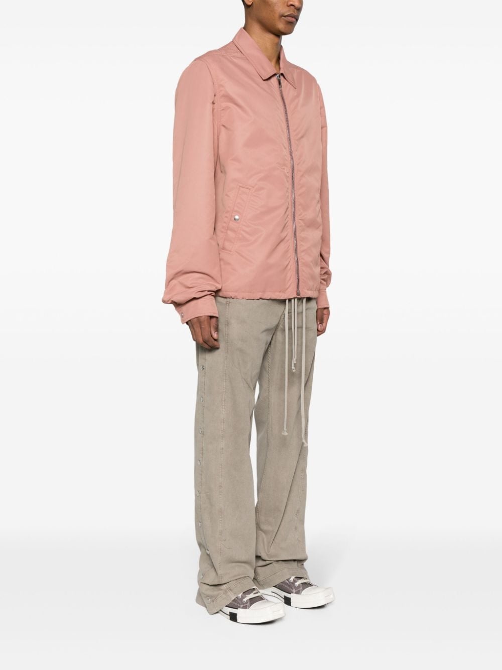 zip-up shirt jacket - 3