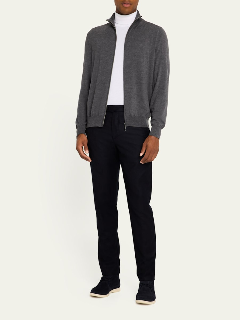 Loro Piana Men's The Gift Of Kings Wool Bomber Sweater outlook