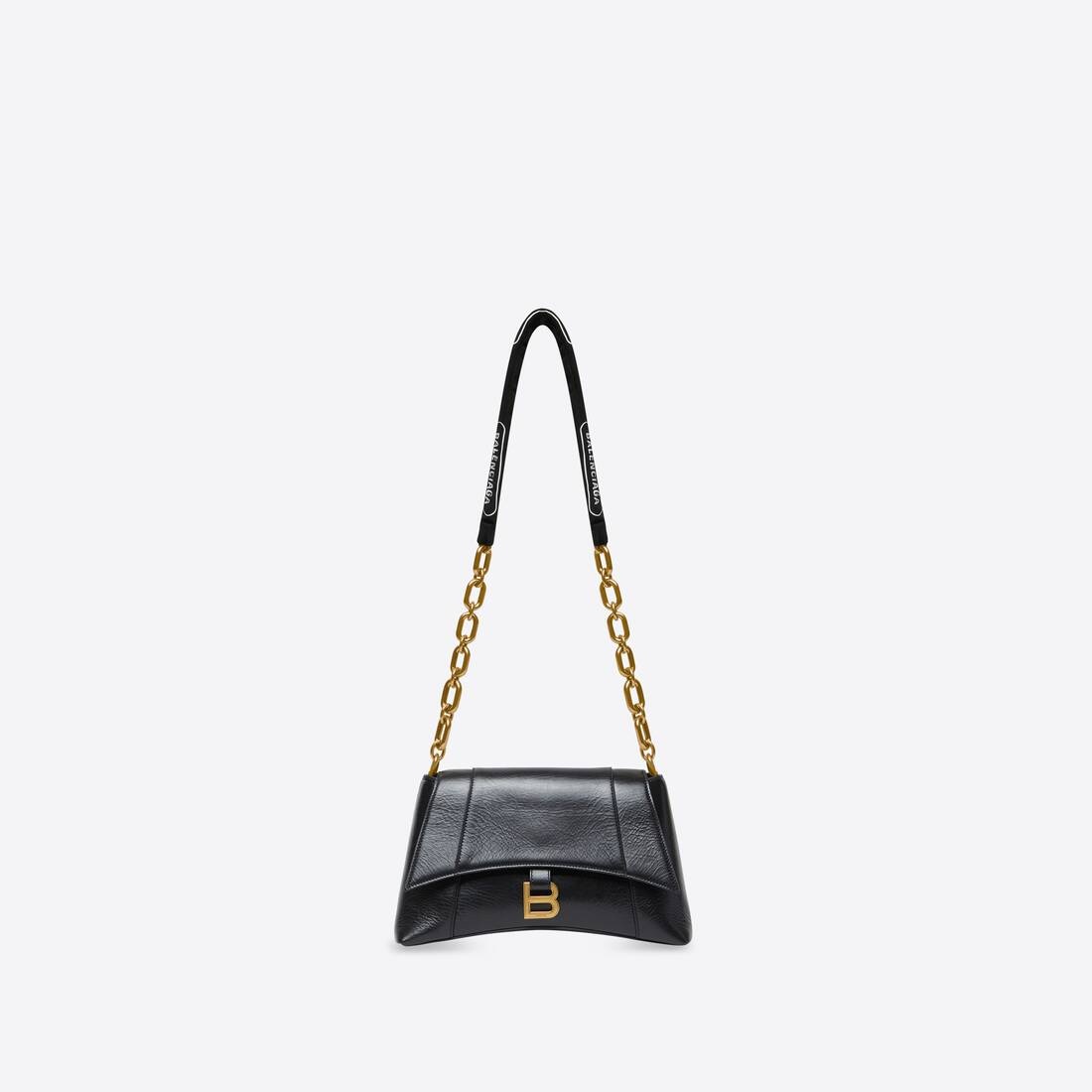 Women's Downtown Small Shoulder Bag With Chain in Black - 1