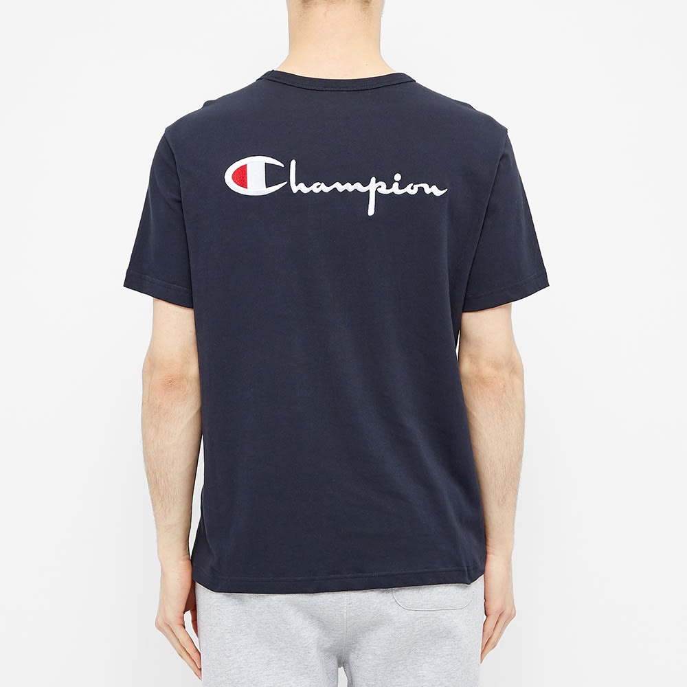 Champion Reverse Weave Script Back Logo Tee - 5