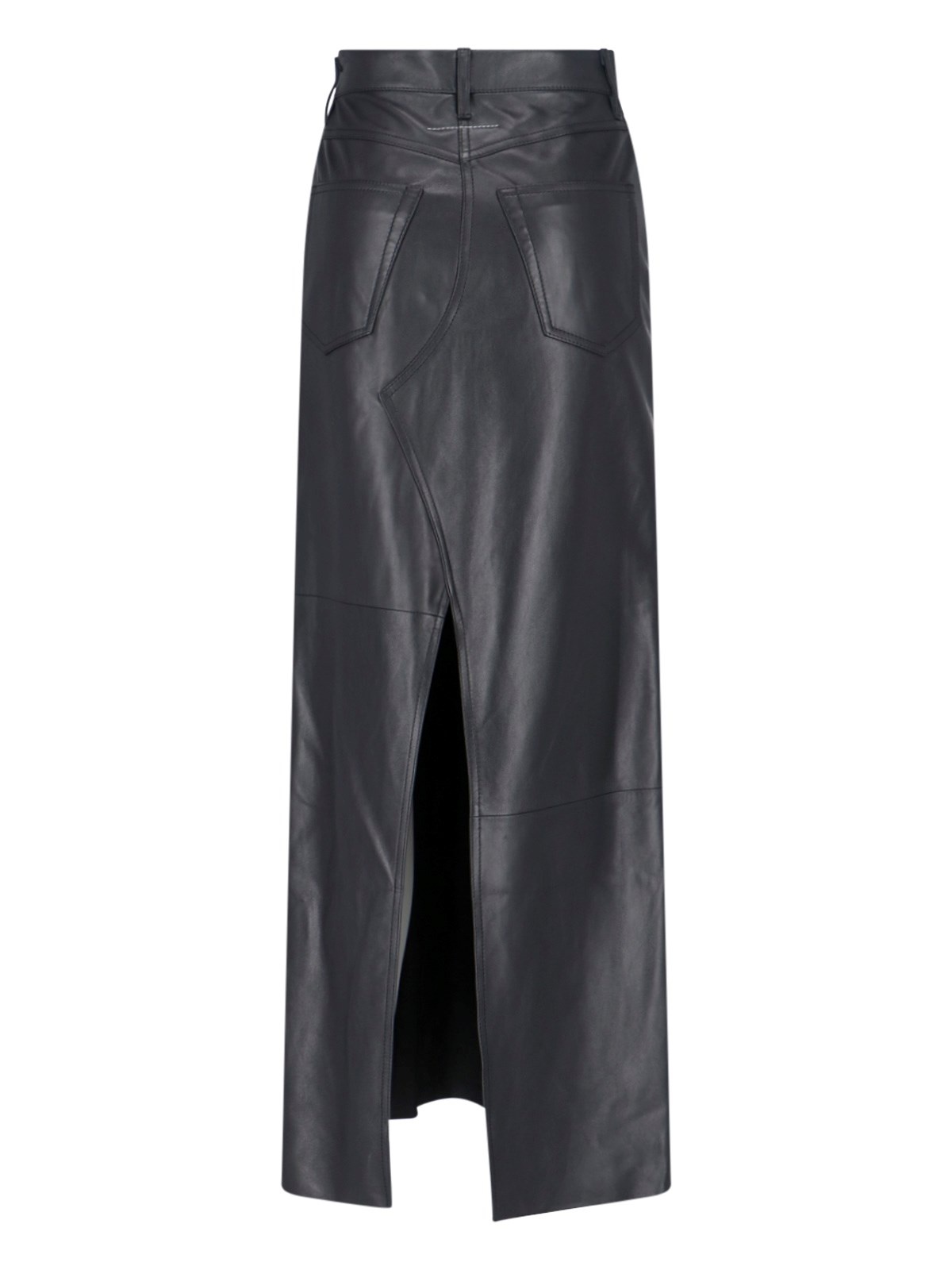MAXI LEATHER SKIRT - 2