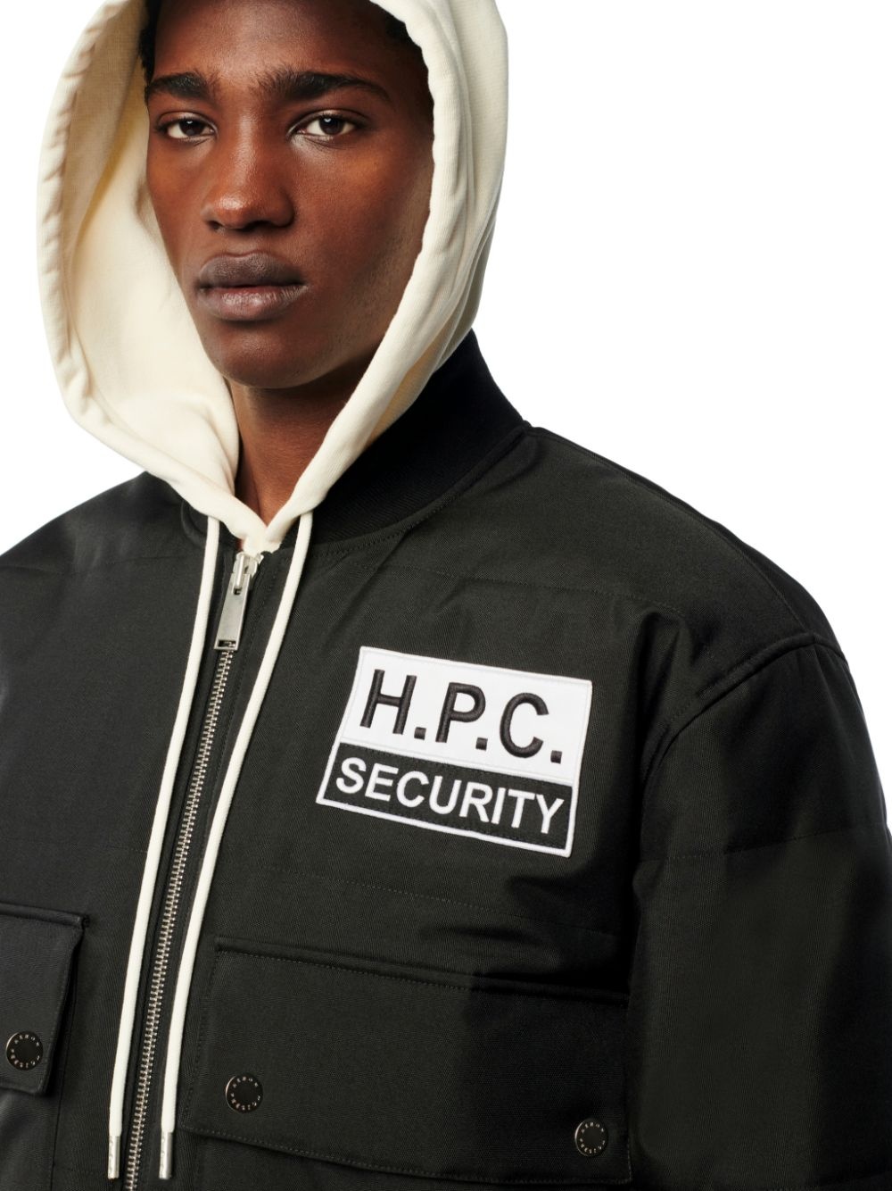 Heron Preston Black HPC Bomber Jacket